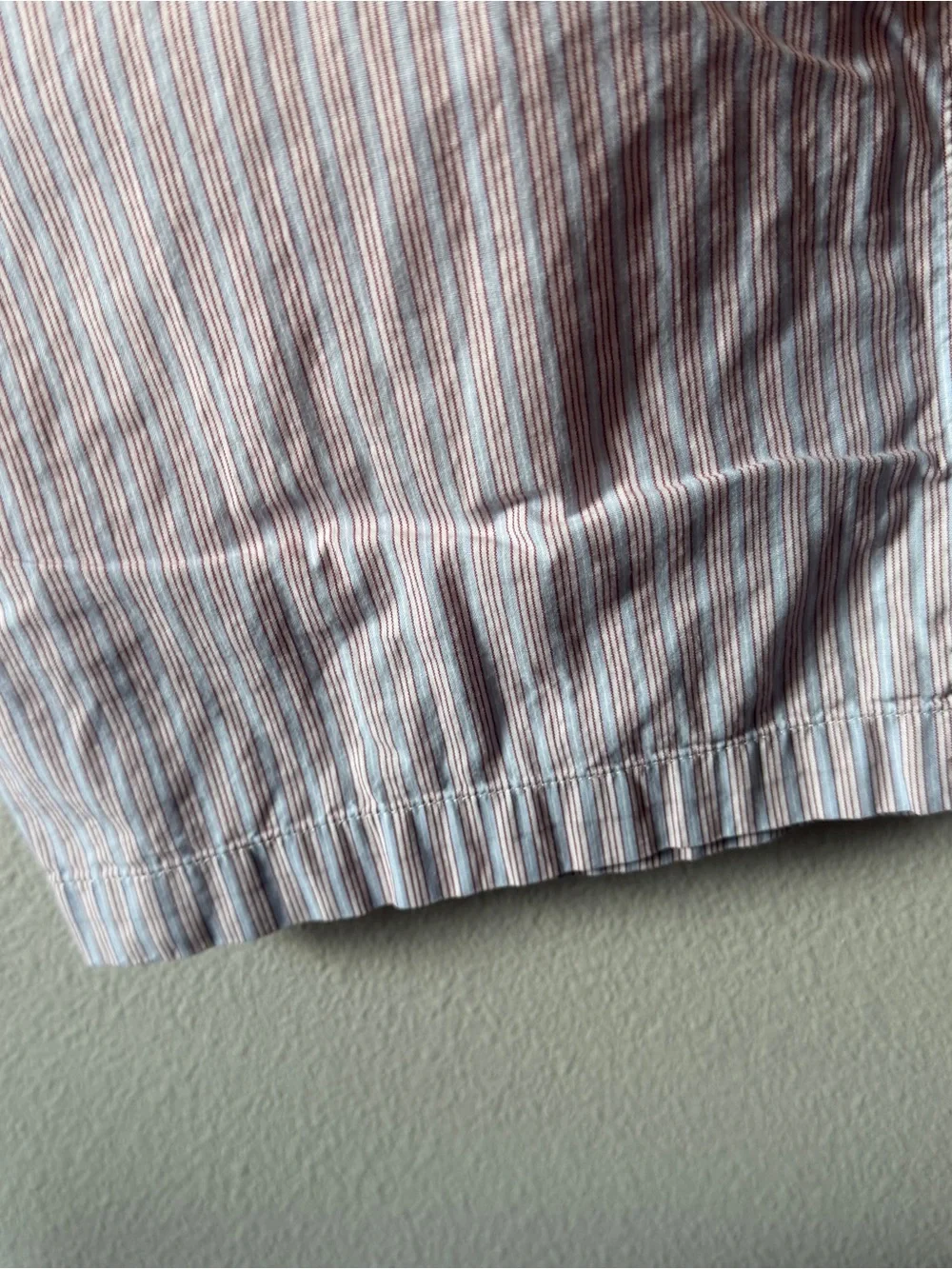 Brooks Brothers Light Blue, Brown, and White Pinstripe Pajama Pants Size Large